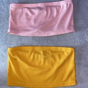 2 Boohoo tube tops